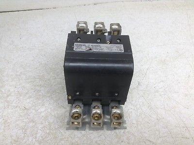 Siemens Furnas 40JG32A* Size 4 Starter Contactor 110/120 VAC Coil 75D70131F