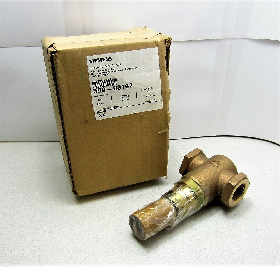 Siemens Flowrite Valve 599-03167 Model D10737 1&quot; New