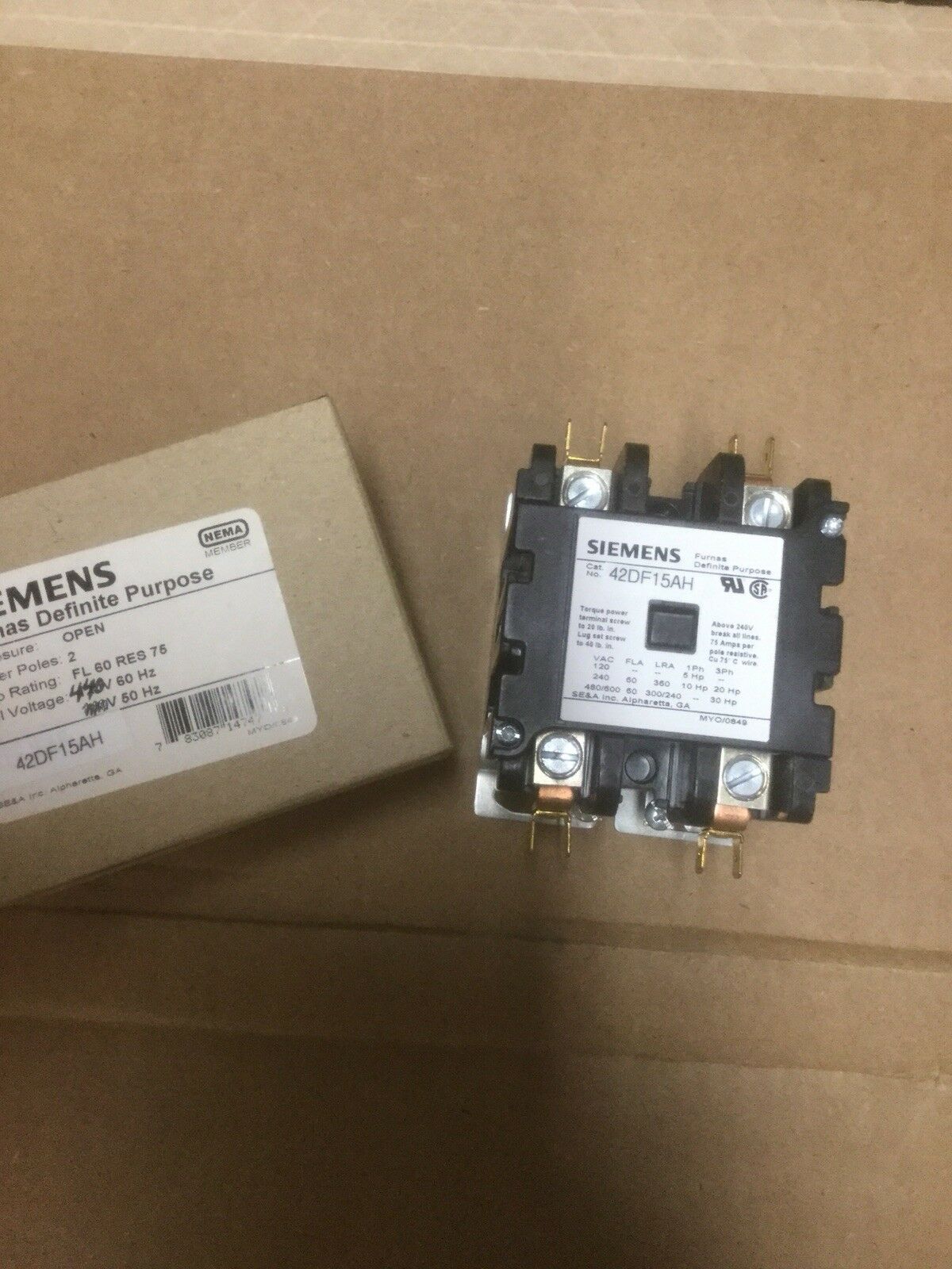 Siemens DP Contactor #42DF15AH-480v