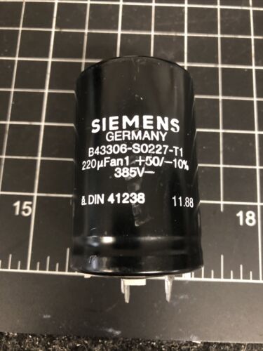 Siemens B43306-S0227-T1 Capacitor! 220uF 385v