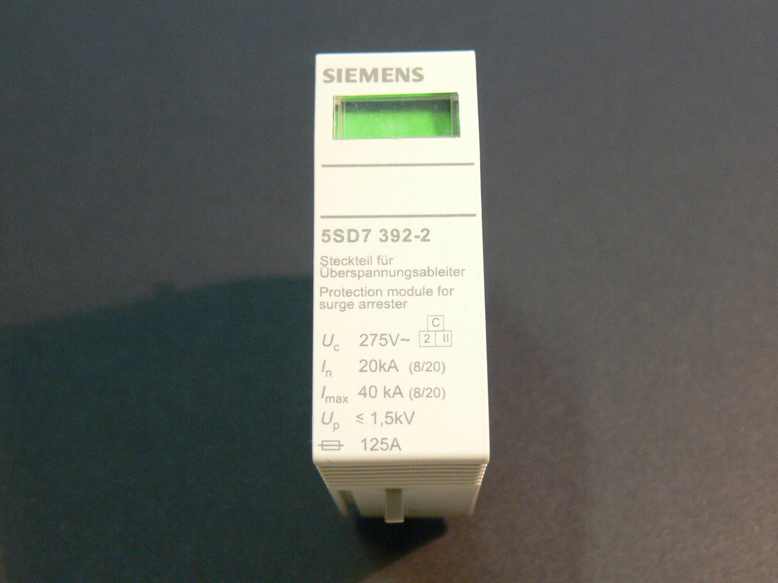 Siemens 5SD7392-2 Ueberspannungsableiter 275V 20kA Overvoltage Protection