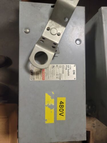 ITE BOS16453, 100 amp, 480 volt, bus plug, 3 phase. 4 wire, buss Plug. BD Switch