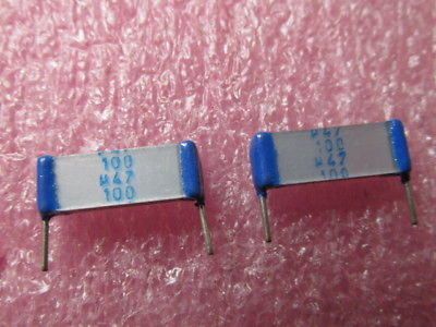 1000 PCS SIEMENS B32513-.47/5/100 .47MF 5% 100V CAPACITORS