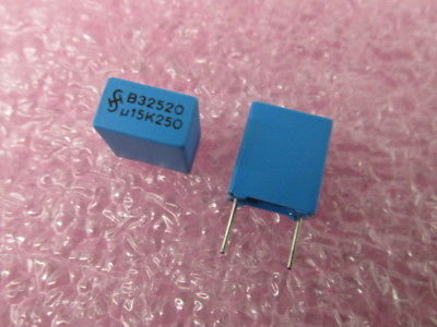 2000 PCS SIEMENS B32520-A3154K  .15MF 10% 250V  CAPACITORS