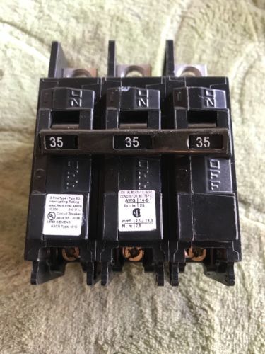 SIEMENS / ITE BQ3B035L NEW CIRCUIT BREAKER BOLT-ON 3 POLE 35 AMP 120/240 VAC