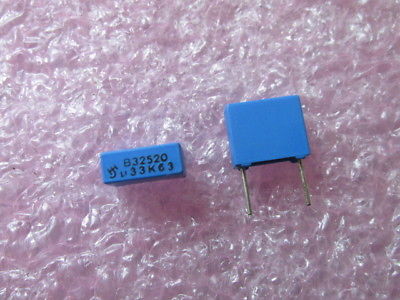 2215 PCS SIEMENS B32520-A334-K .33MF 10% 63V CAPACITORS