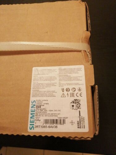 Siemens 3Rt1065-6AV36 Contacteur