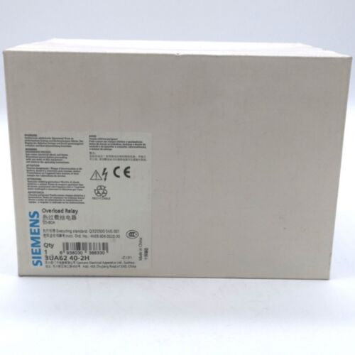 NEW SIEMENS Thermal Overload Relay 3UA6240-2H 55-80A SPOT STOCK