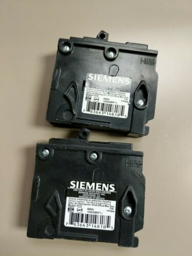 Siemens 15A Circuit Breaker lot of 2 - store return...no retail box.[G1]