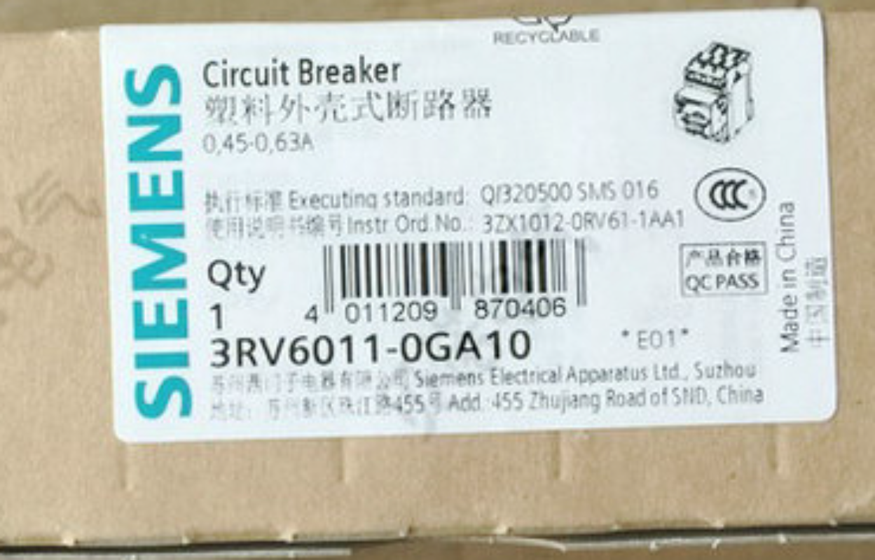 1pcs SIEMENS Circuit Breaker 3RV6011-0GA10 