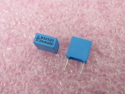 3000 PCS SIEMENS B32520-333K-A6 .033MF 10% 400V  CAPACITORS
