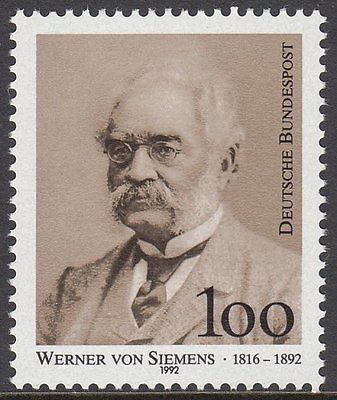 Germany, 1992 Death Cent. of Siemens. SG 2491 Unmounted Mint MNH. Cat £2.50