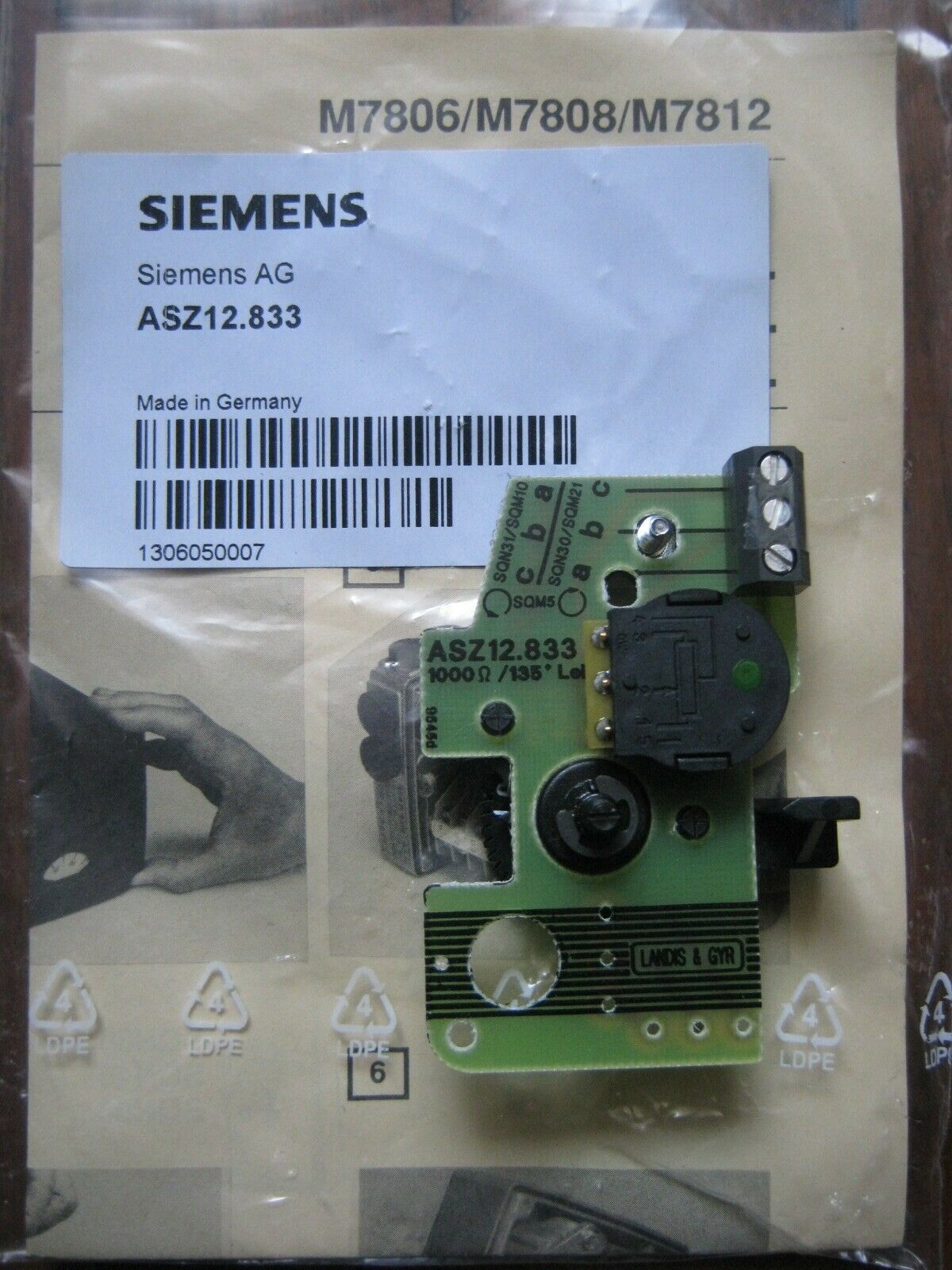 1PCS NEW IN BOX Siemens ASZ12.833 feedback resistance potentiometer