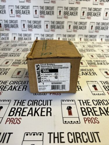 B25000S01 SIEMENS 2POLE 50AMP CIRCUIT BREAKER NEW 