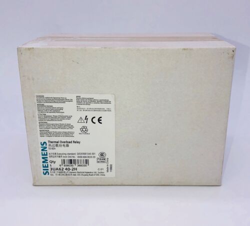 1PC NEW SIEMENS Thermal Overload Relay 3UA6240-2H 55-80A