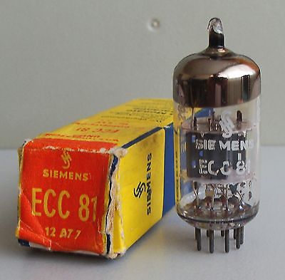 Genuine Siemens-Halske ECC81 tube, NIB, excellent condition factory code VF1 ≠7A