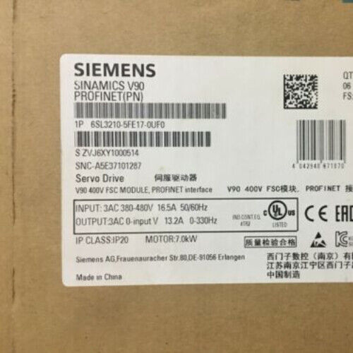 1 Pcs New Siemens 6SL3210- 5FE17-0UF0 6SL3210-5FE17-0UF0 Fast Free Shipping New