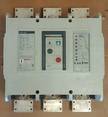 SIEMENS SBS SBS4040 3 POLE 600V 4000 AMP CIRCUIT BREAKER 2500 RATING SBS4040F
