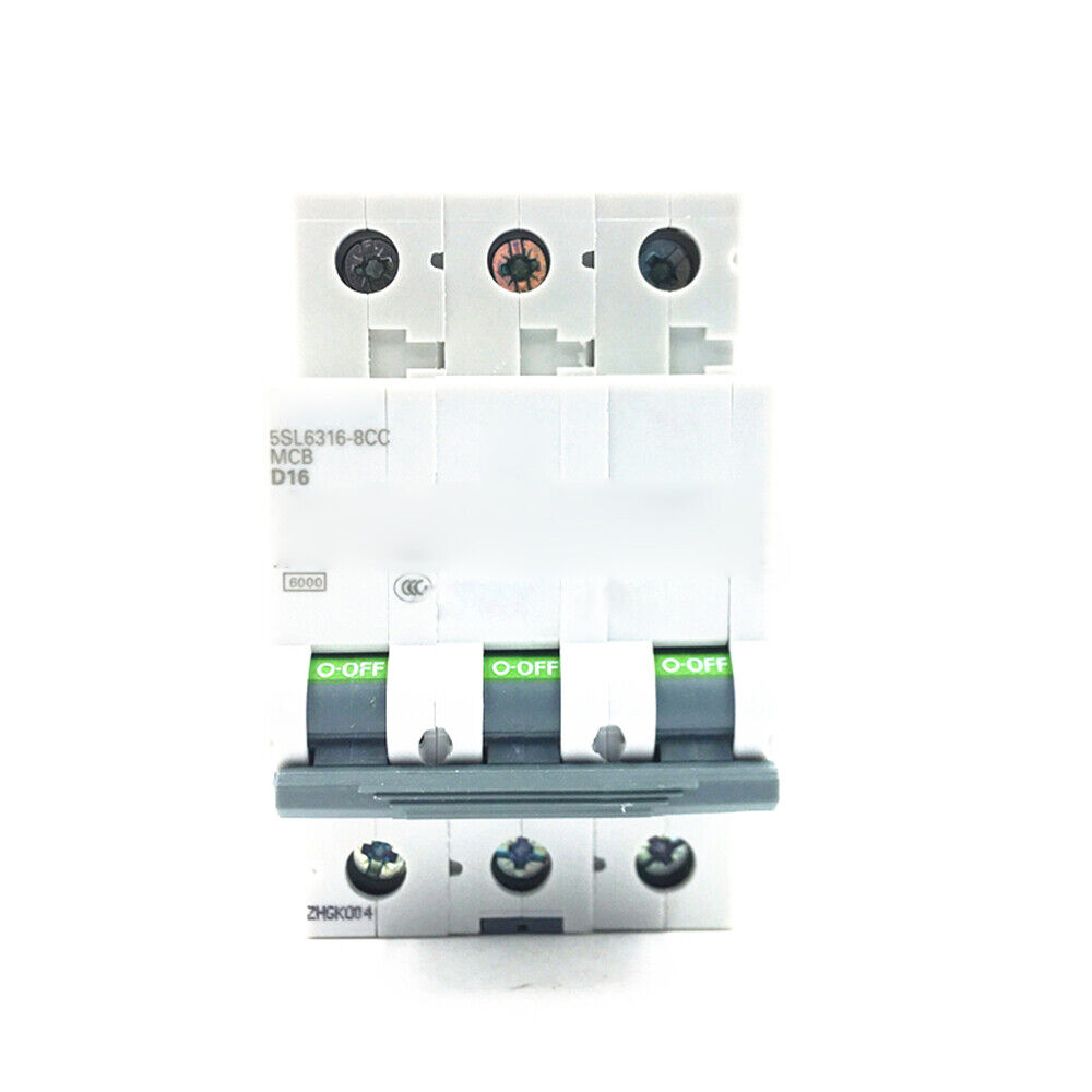 3P 16A 400V Circuit Breaker 5SL6316-8CC For Siemens
