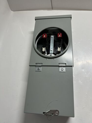 Meter Main 100 Amp 2-Space 2-Circuit OH Fed Surface Mount Ring Type Service Ent