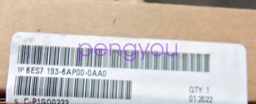 NEW Siemens 6ES7 193-6AP00-0AA0 6ES7193-6AP00-0AA0 Brand New DHL or FedEx
