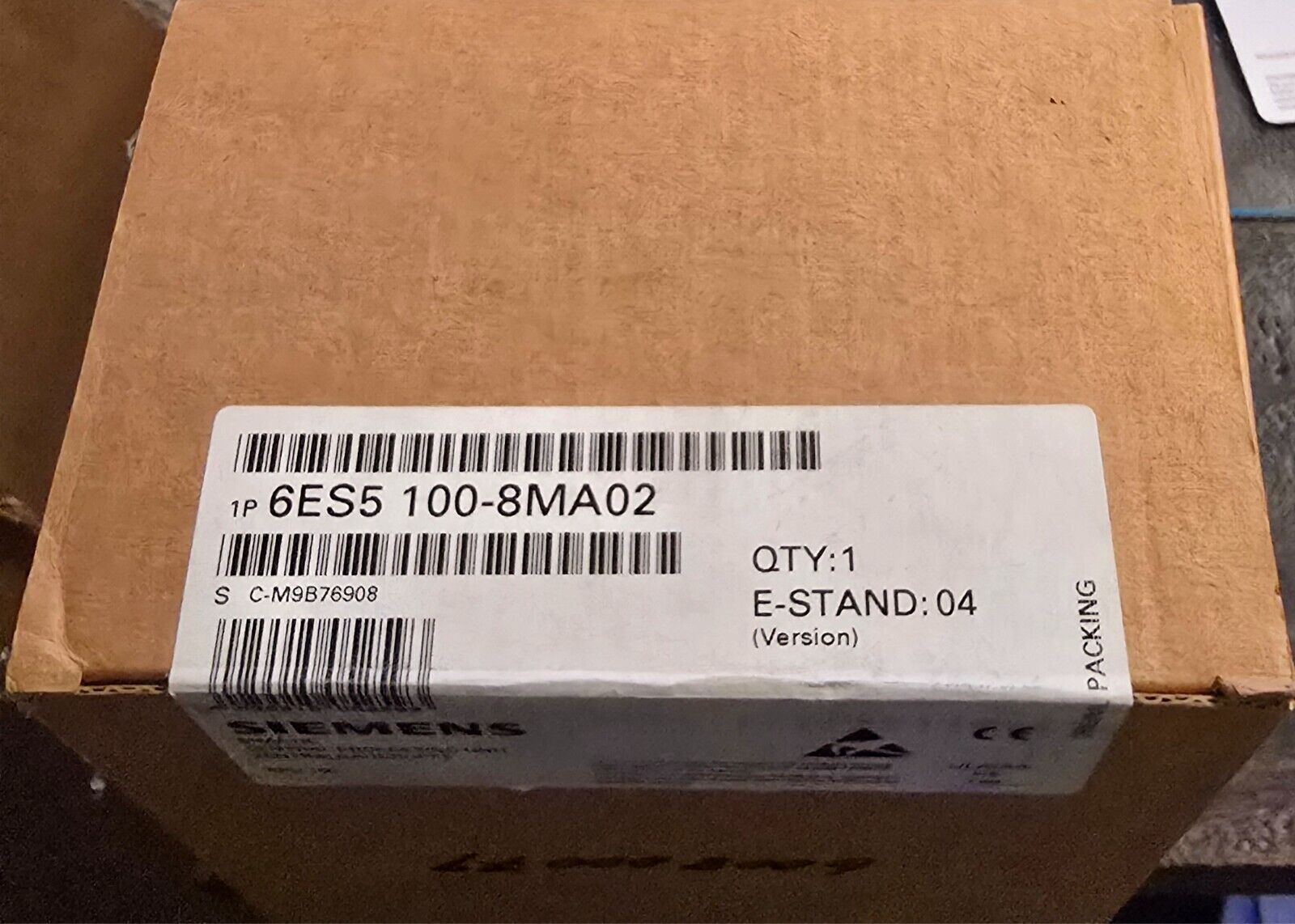 Siemens 6ES5 100-8MA02 S5-100U CPU Module Processor Unit 24VDC
