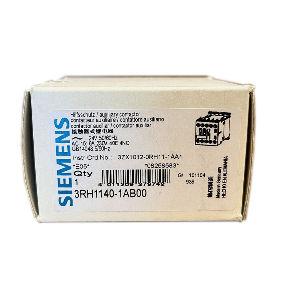 1 NEW SIEMENS 3RH1140-1AB00 POWER CONTACTOR