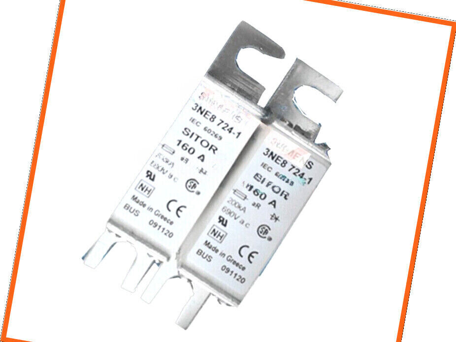 2pc new Siemens fuse fuse SITOR 3NE8724-1 3NE8 724 160A 690V