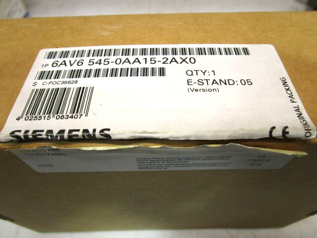 SIEMENS 6AV6 545-0AA15-2AX0 TOUCH PANEL DISPLAY