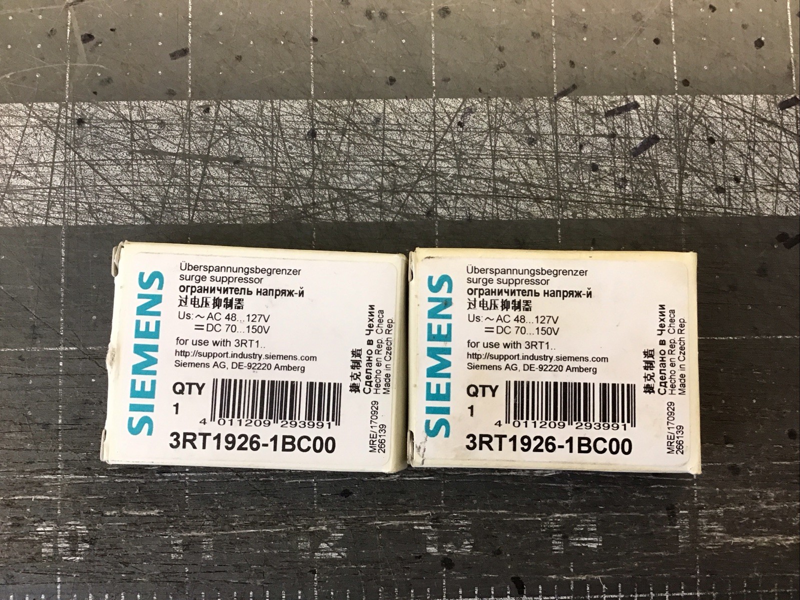 Siemens 3RT2926-1BD00 (Lot Of 2)Surge Suppressor(LX304J)