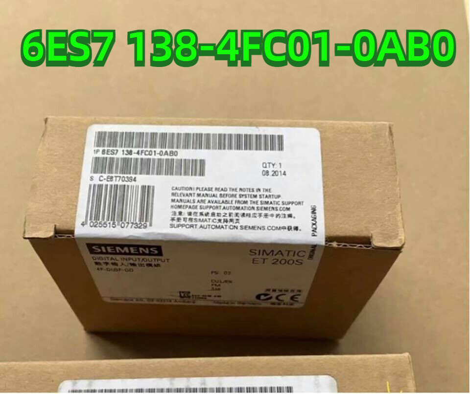 One Siemens 6ES7 138-4FC01-0AB0 In Box Expedited Shipping