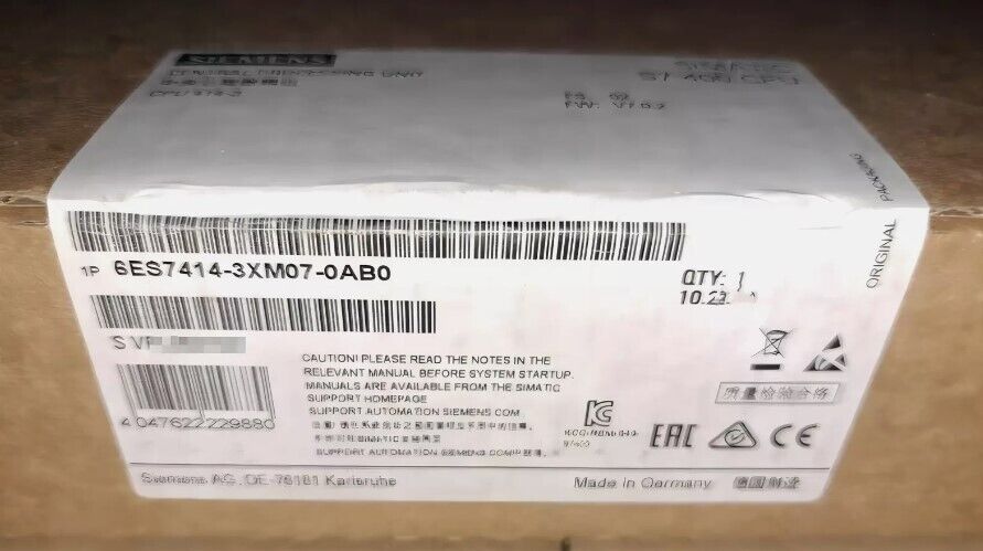 New Siemens 6ES7 414-3XM07-0AB0 /6ES7 414-3XM07-0AB0 Central Processing Unit