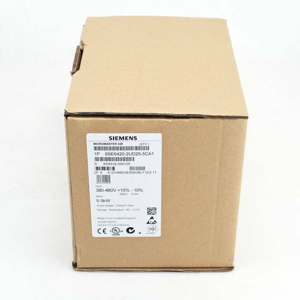 New Siemens 6SE6 420-2UD25-5CA1 / 6SE6 420-2UD25-5CA1 PLC Module