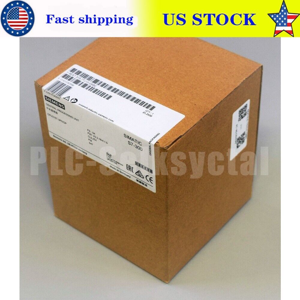 New Siemens 6ES7 315-7TJ10-0AB0 6ES7315-7TJ10-0AB0 S7-300 CPU 315T-3 PN/DP
