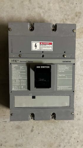 Siemens JXD63S400A, 400 Amps, 600 Volts, 3 Poles Circuit Breaker