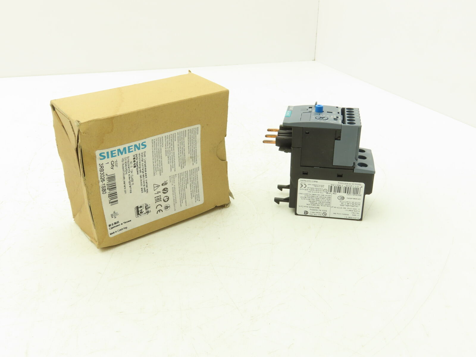 Siemens 3RB3026-1SB0 Overload Relay 3-12A Class 10 600vAC