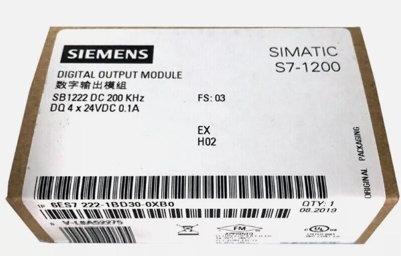 New In Box Siemens 6ES7 222-1BD30-0XB0 /6ES7222-1BD30-0XB0 Digital Output Modul