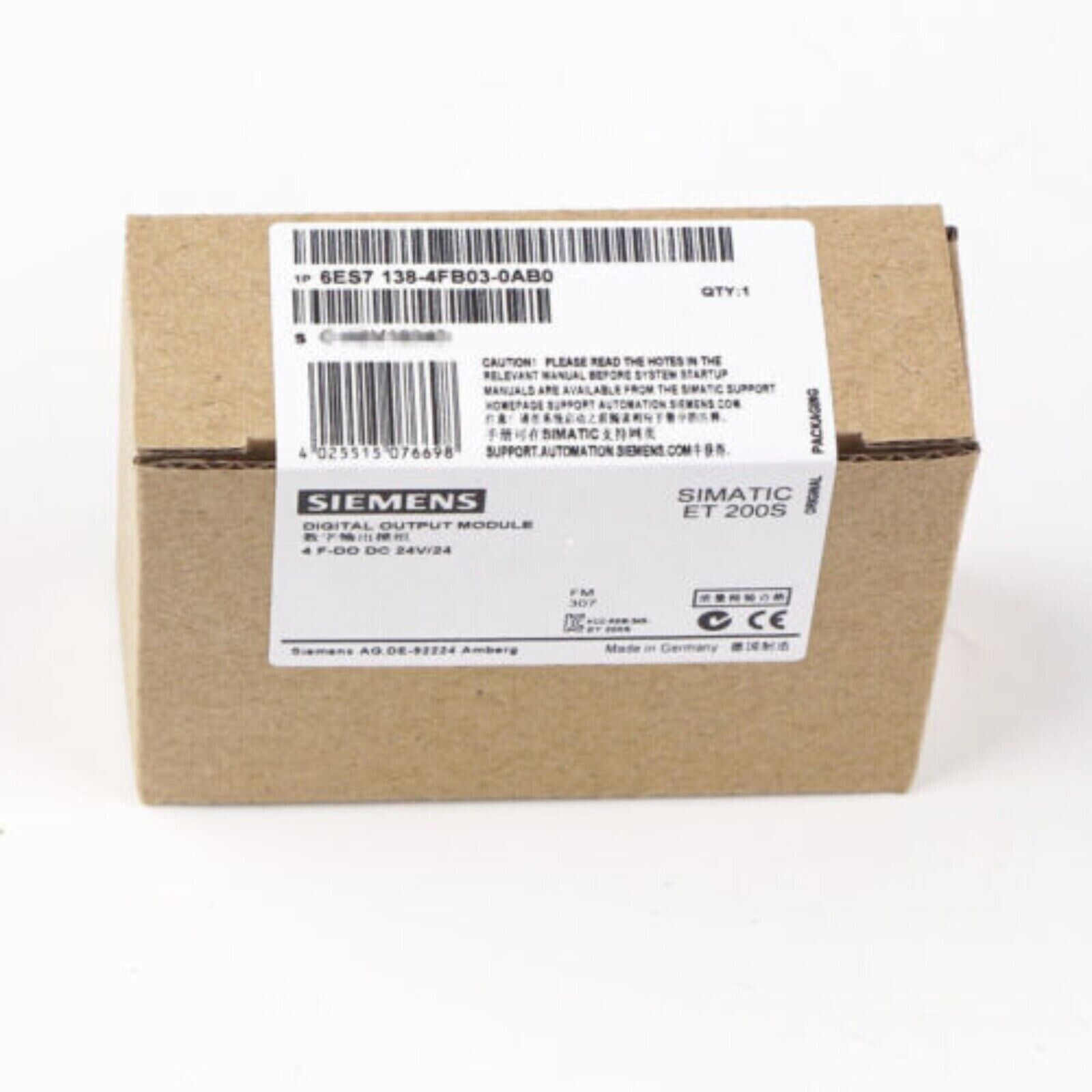 New Siemens 6ES7 138-4FB03-0AB0 /6ES7 138-4FB03-0AB0 Digital Output Module