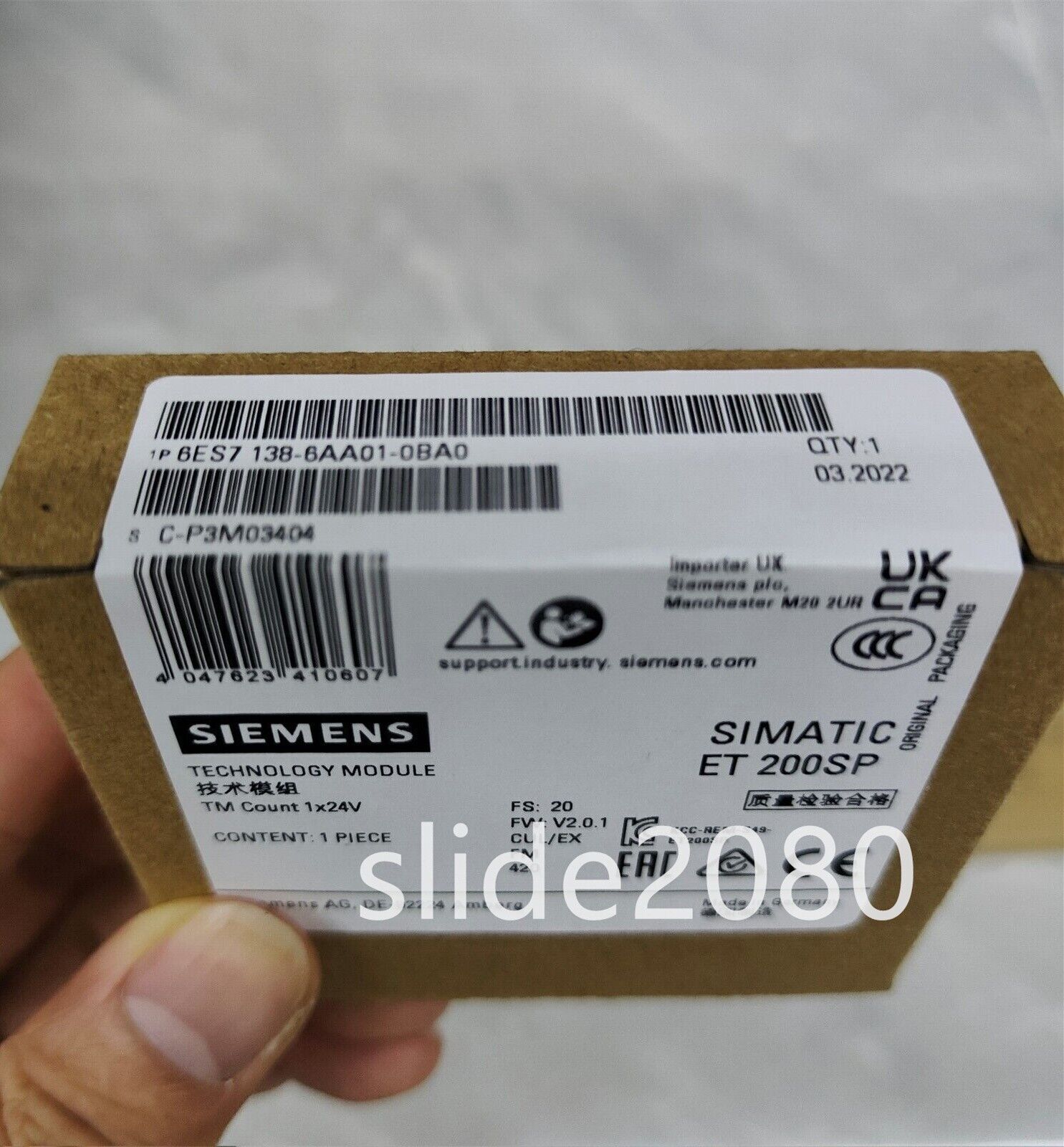 New In Box  Siemens 6ES7 138-6AA01-0BA0 /  6ES7 138-6AA01-0BA0 Technology Module