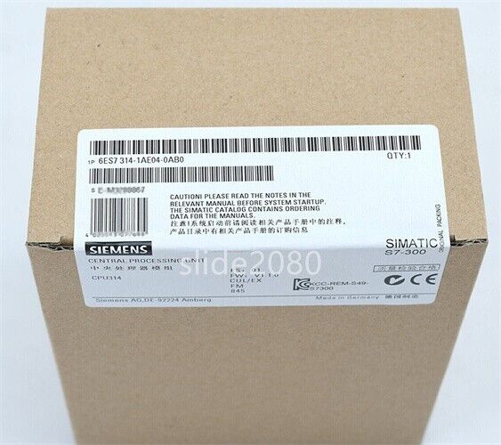 New In Box  Siemens  6ES7 314-1AE04-0AB0 Module Central Processing Unit