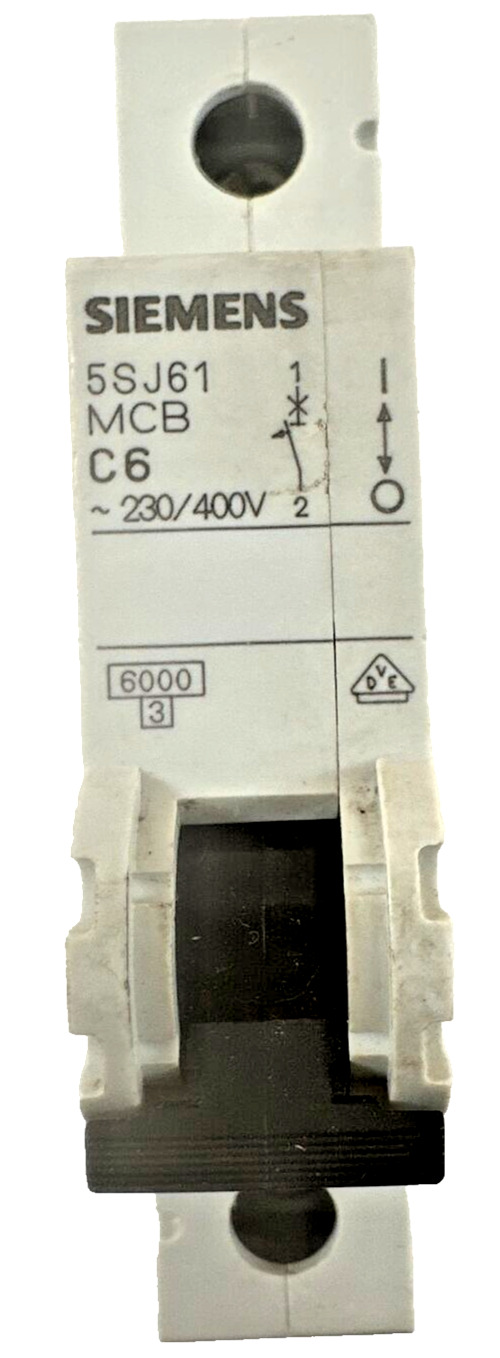 Siemens 5SJ6106-7KK20 Mini Circuit Breaker, 230/400V, new (W)