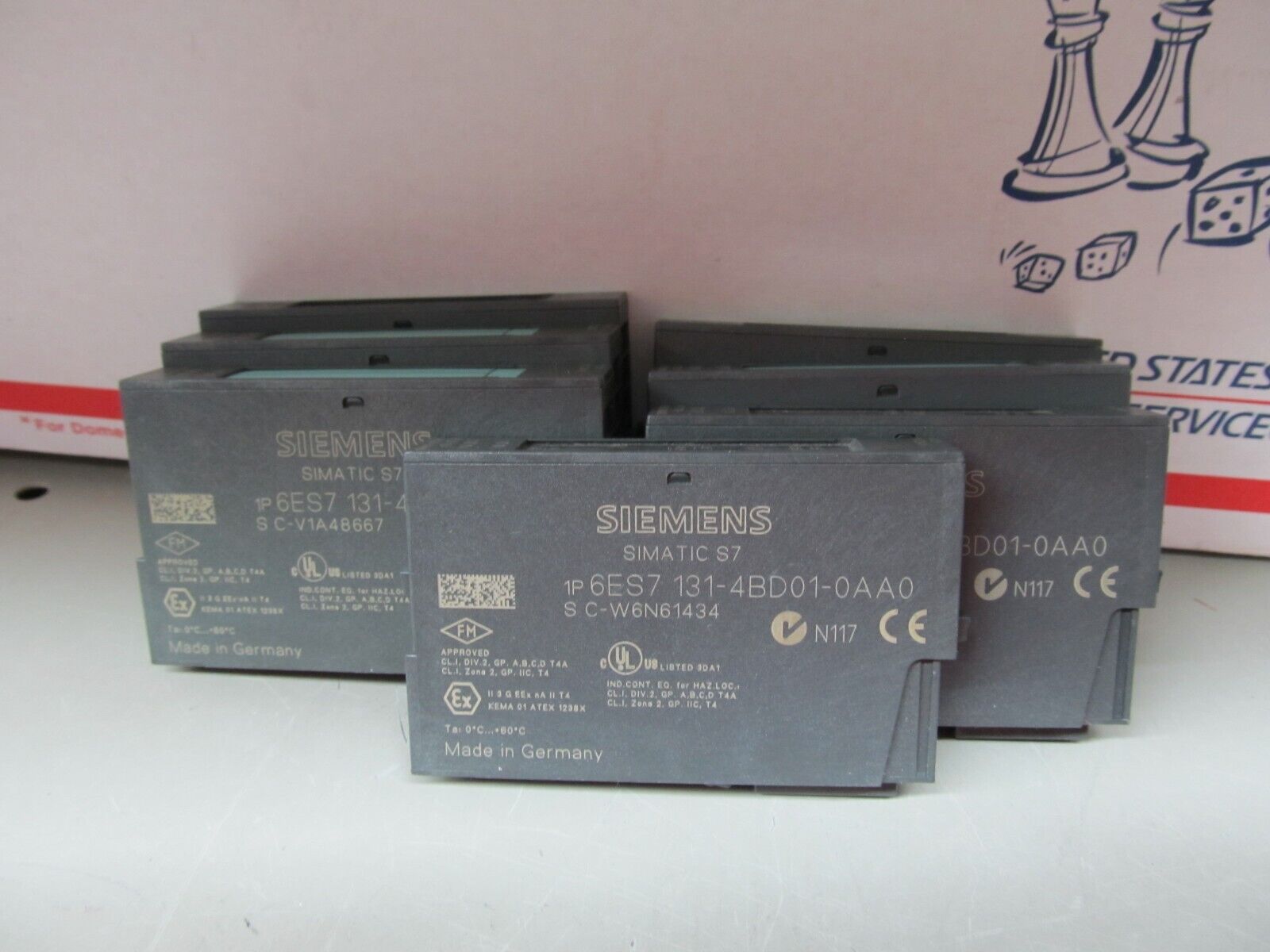 "LOT OF 7" SIEMENS SIMATIC S7 6ES7 131-4BD01-0AA0 MODULES