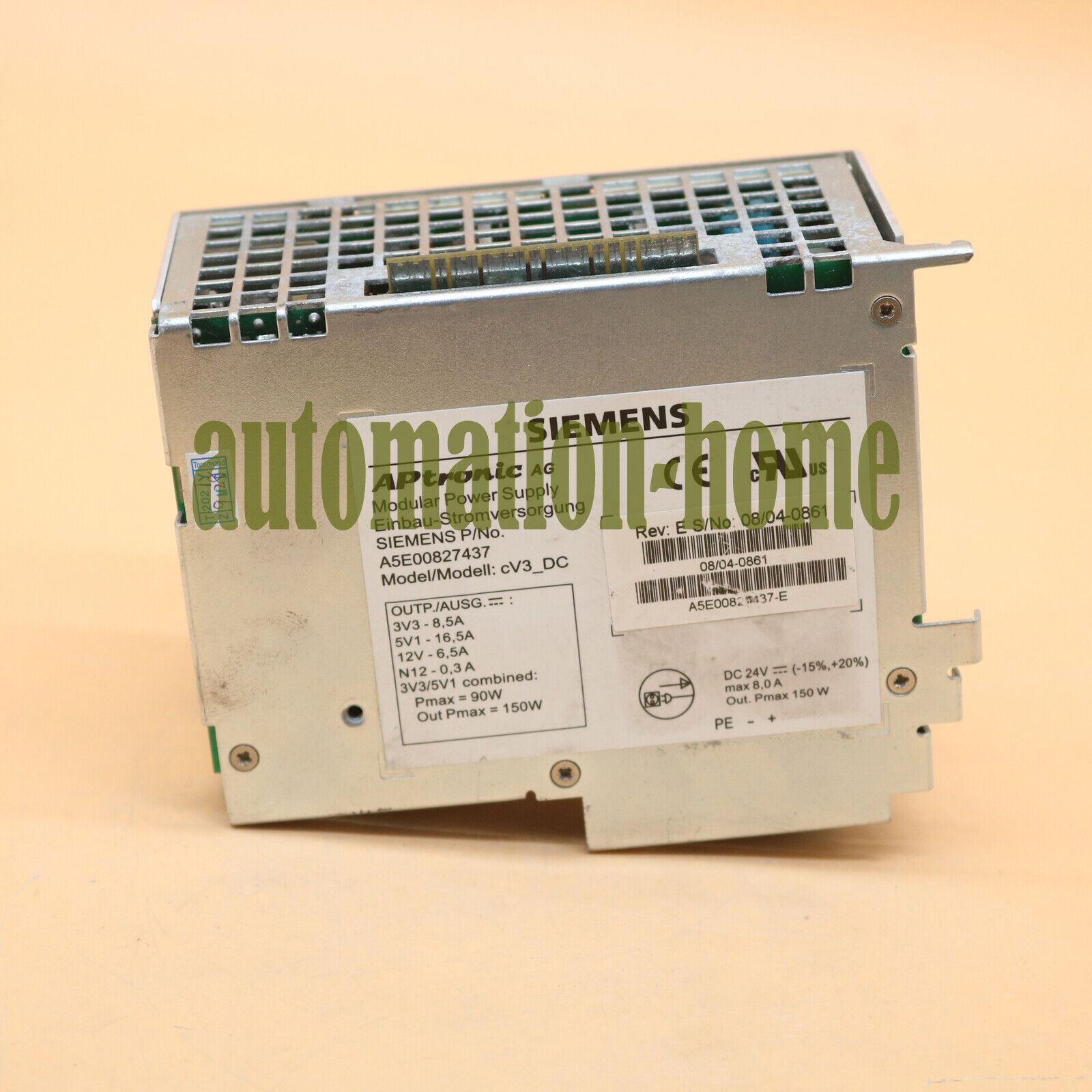 1PC USED Siemens A5E00827437-E A5E00827437-E power supply Tested OK