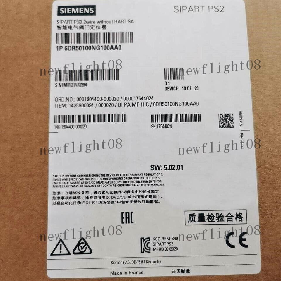 6DR5010-0NG10-0AA0 NEW SIEMENS Electropneumatic Positioner
