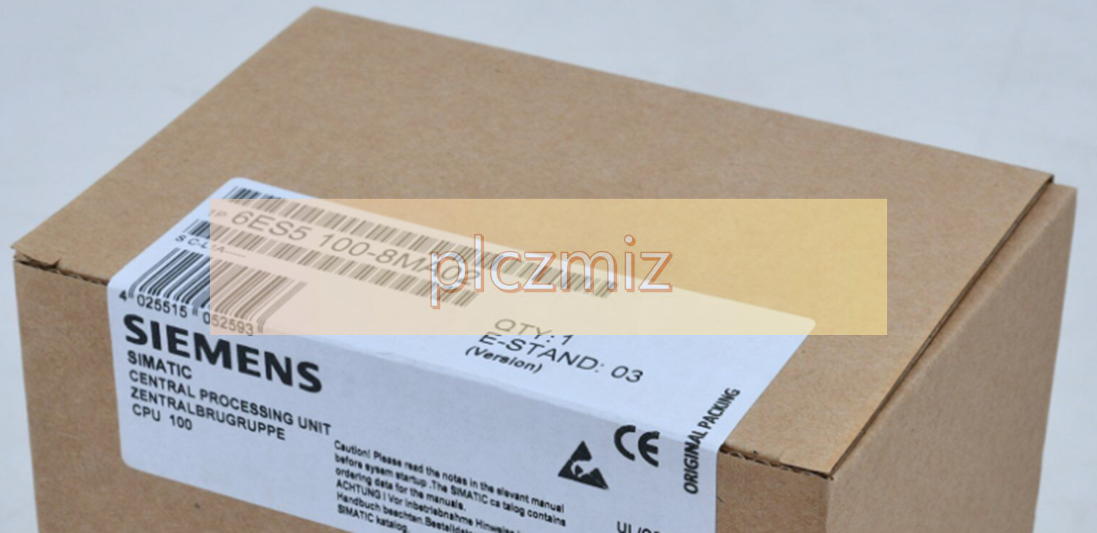 NEW Siemens 6ES5 100-8MA02 S5-100U CPU Module Processor Unit 24VDC