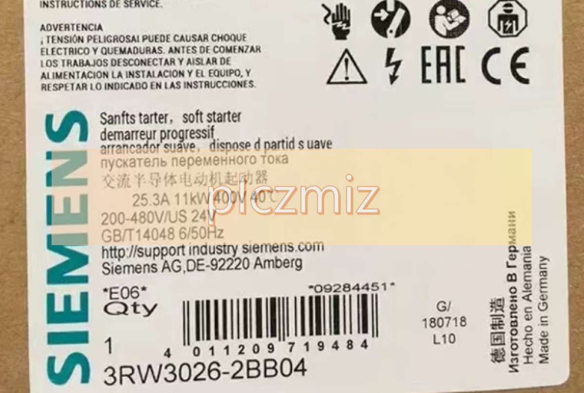 NEW SIEMENS 3RW3026-2BB04 Motor Starter