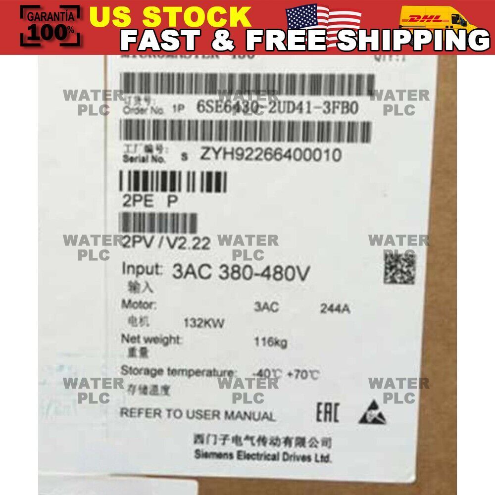 New Siemens 6SE6 430-2UD41-3FB0 6SE6430-2UD41-3FB0 MICROMASTER430 without filter