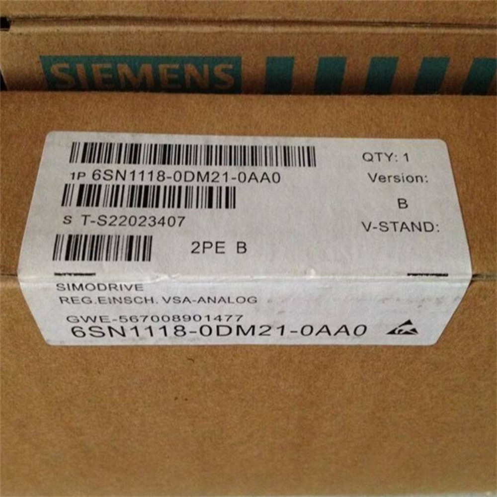 New Siemens 6SN1118-0DM21-0AA0 6SN11180DM210AA0 SIMODRIVE 611-D CLOSED-LOOP
