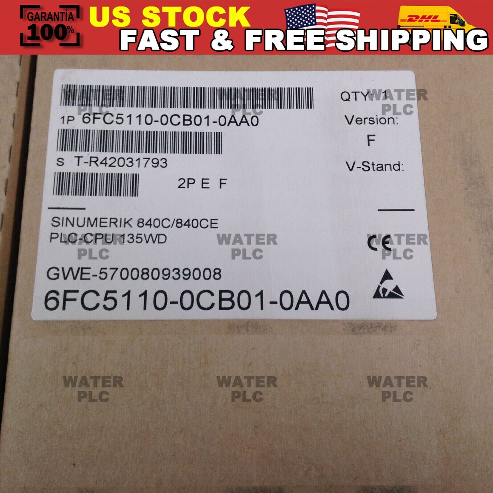 New Siemens 6FC5110-0CB01-0AA0 SINUMERIK 840C/840CE PLC CPU 6FC5 110-0CB01-0AA0