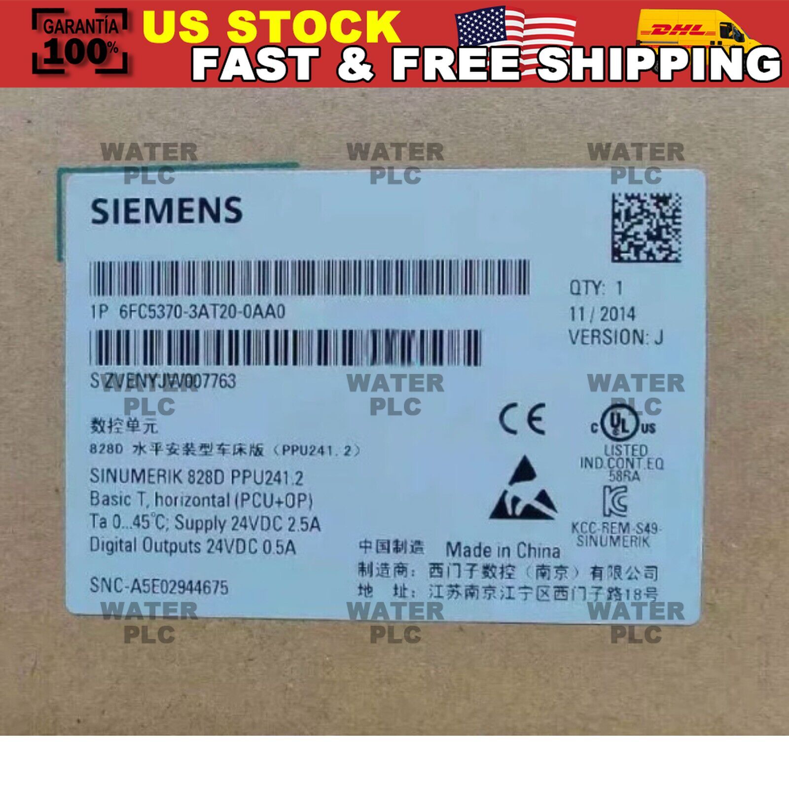 New Siemens 6FC5370-3AT20-0AA0 SINUMERIK 828D Basic T 6FC5 370-3AT20-0AA0